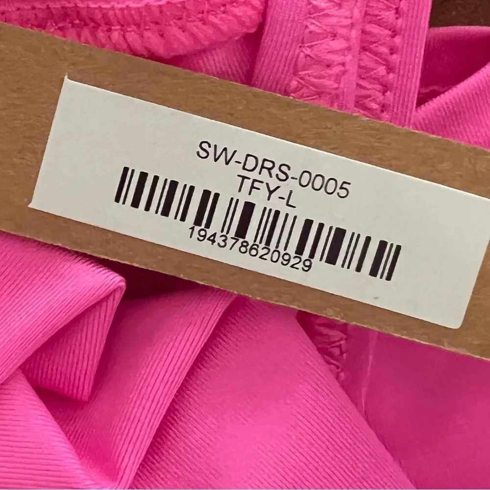 NWT • SKIMS • SWIM TANK DRESS • LIM EDITION LAFFY • PINK SWIMWEAR • LARGE